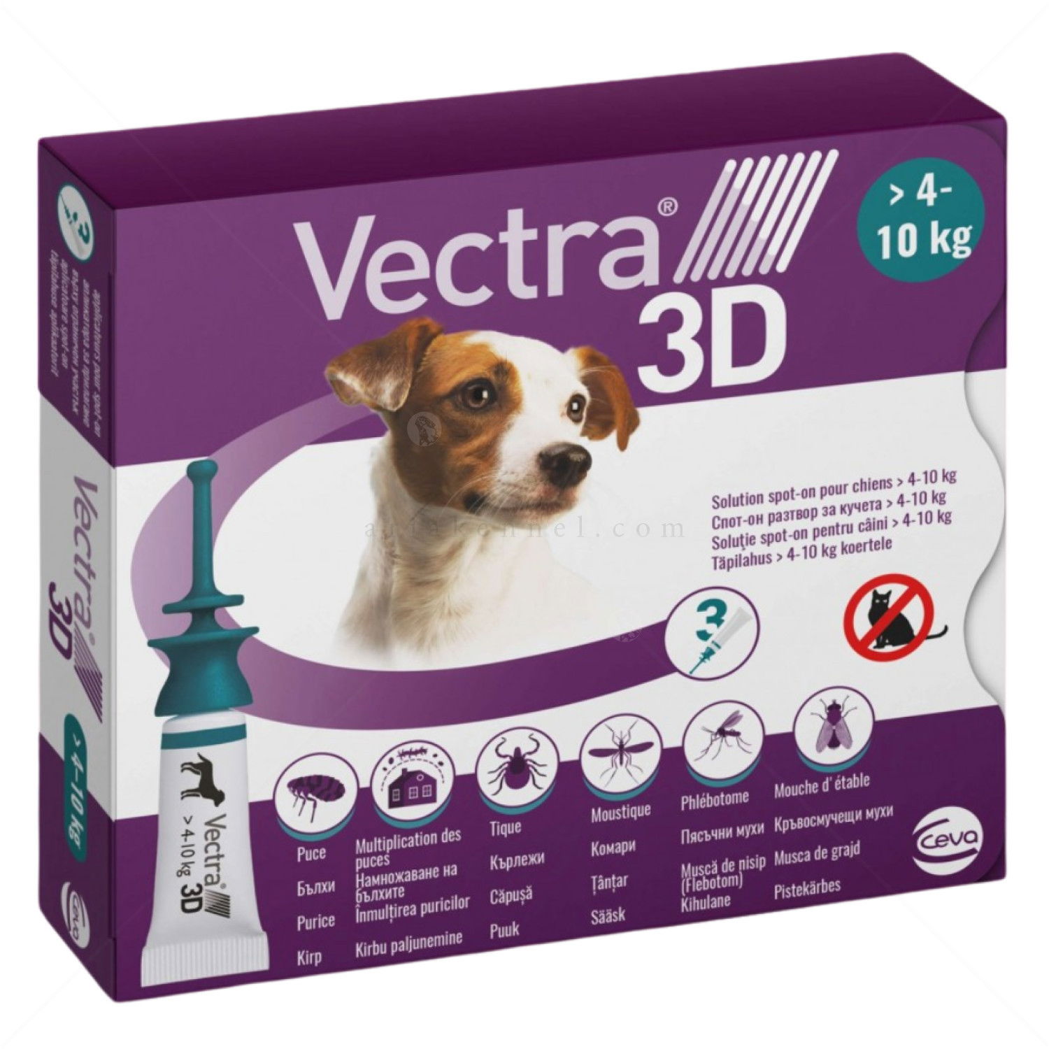 Пипети за външно обезпаразитяване VECTRA 3D 3x1.6 мл