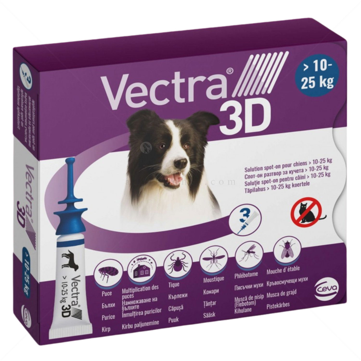 Пипети за външно обезпаразитяване VECTRA 3D 3x3.6 мл