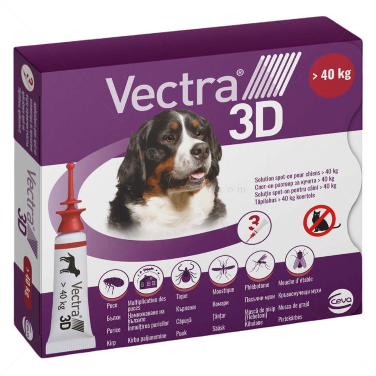 Пипети за външно обезпаразитяване VECTRA 3D 3x8 мл