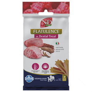 Дентални пръчки за намаляване на неприятните миризми и подобряване на метаболизма за кучета от средни и едри породи N&D Quinoa Dog Adult Medium&Maxi Dental Treat Fratulence