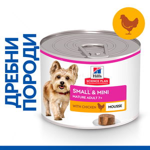 HILL’S Science Plan 200 гр Mature Adult 7+ Small&Mini Mousse Chicken