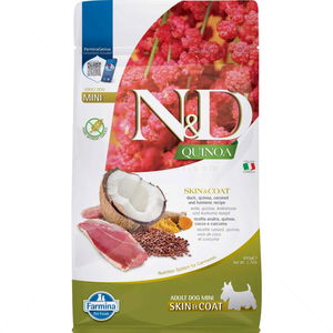 N&D Dog 0.800 кг Quinoa Mini Skin&Coat Duck, coconut and turmeric