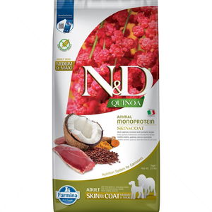 N&D Dog 7 кг Quinoa Medium&Maxi Skin&Coat Duck, coconut and tumeric