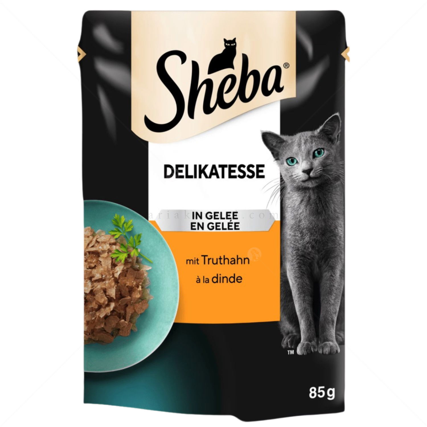 Пауч с пуешко месо в желе SHEBA Delikatesse Adult Turkey