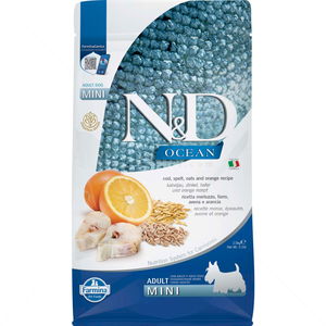 N&D Ocean Dog 2.500 кг Pumpkin Adult Mini Codfish & Orange