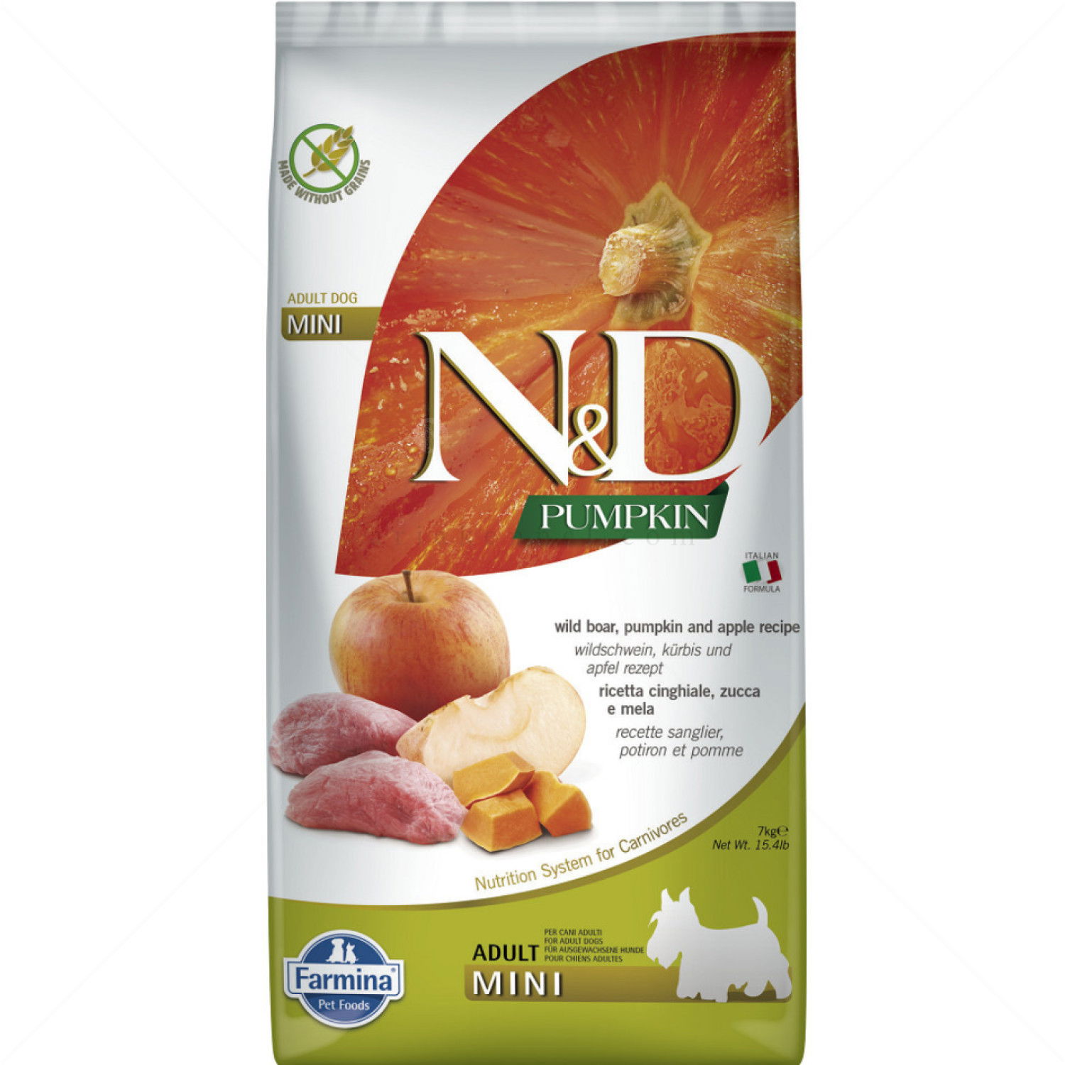 N&D Dog 7 кг Pumpkin Adult Mini Boar & Apple