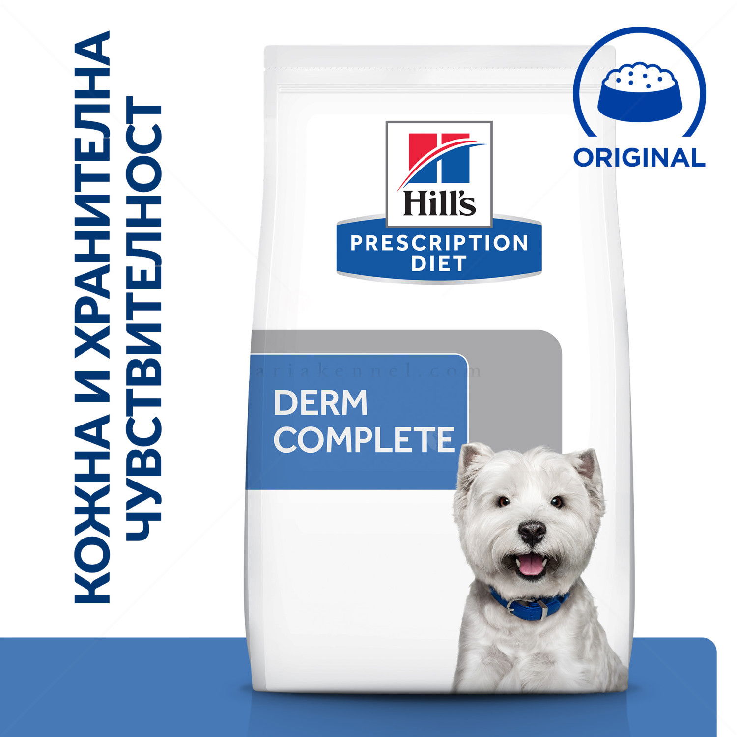 HILL'S Prescription Diet Canine Derm Complete Mini Eggs&Rice 1 кг