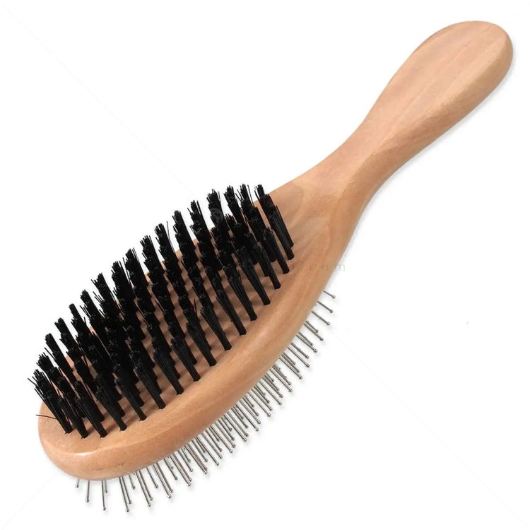 Двустранна дървена четка DOG FANTASY, размер S