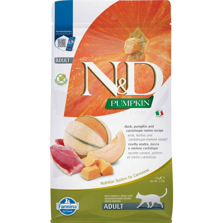 N&D Cat 1.500 кг. Pumpkin Duck Adult