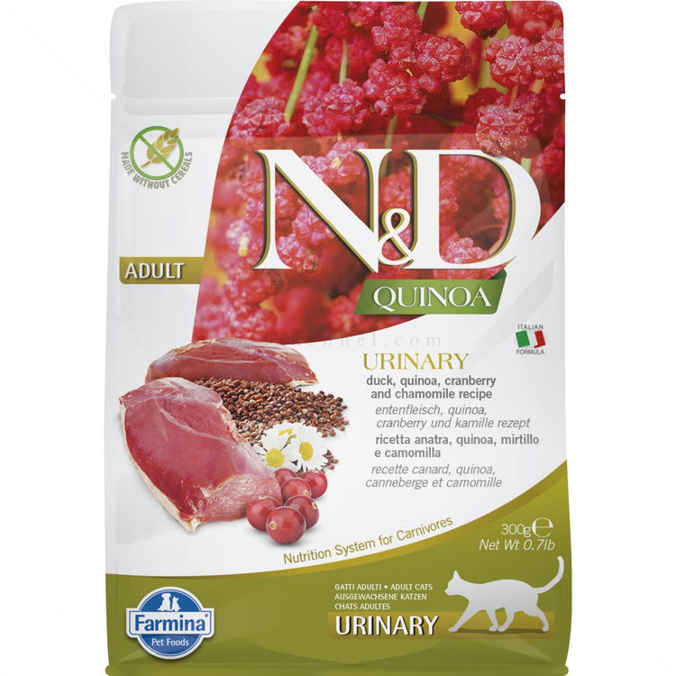 N&D Cat 0.300 кг. Quinoa Urinary Duck