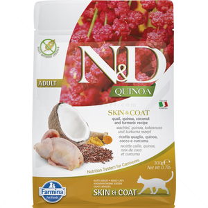 N&D Cat 0.300 кг. Quinoa Skin & Coat Quail