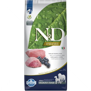 N&D Prime Dog 12 кг Adult Medium&Maxi Lamb and blueberry