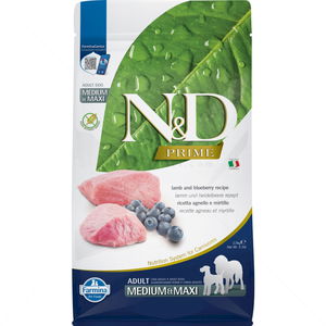 N&D GF Prime Dog 2.500 кг Adult Medium&Maxi Lamb and blueberry