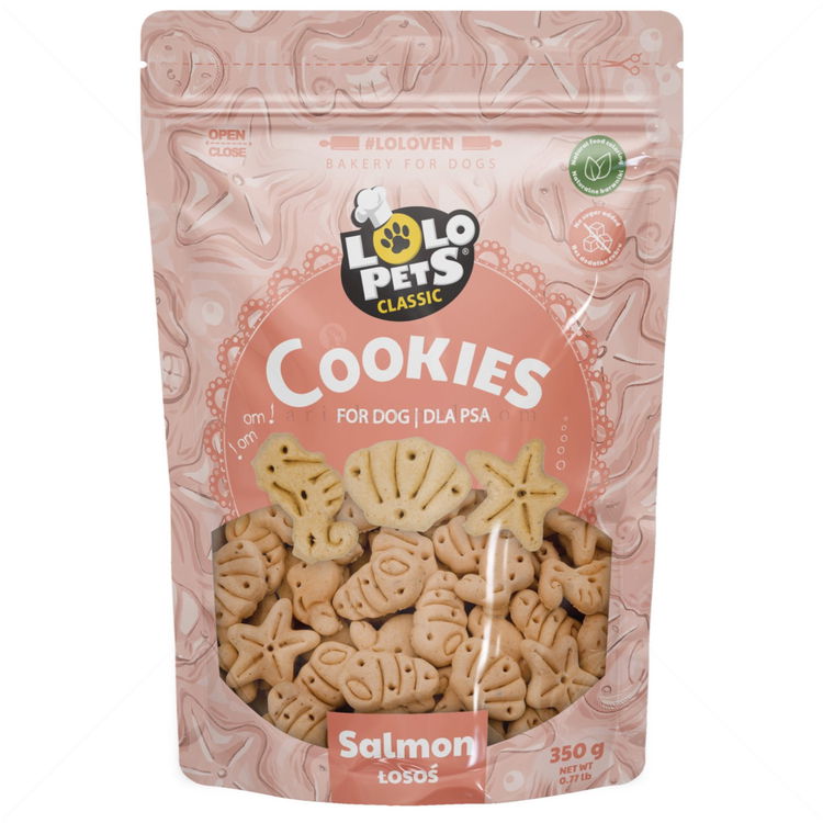 Бисквити с вкус на сьомга LOLO PETS, 350 гр