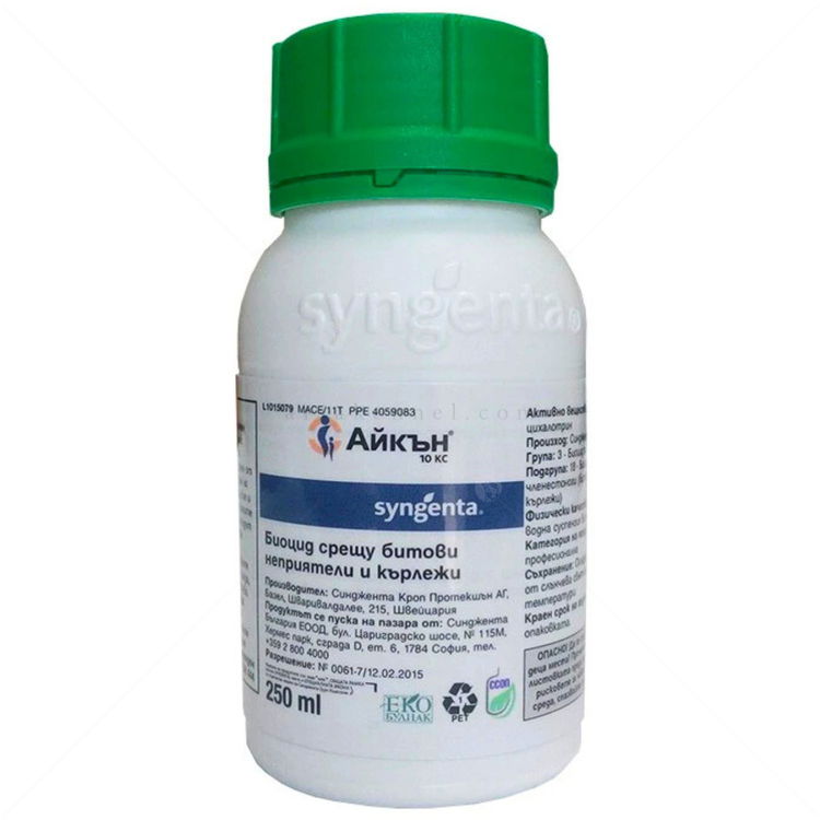 АЙКЪН 10 KC Препарат 250 мл против кърлежи, бълхи и други насекоми