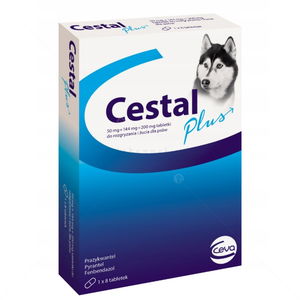Дъвчащи таблетки за вътрешно обезпаразитяване CESTAL Plus за куче