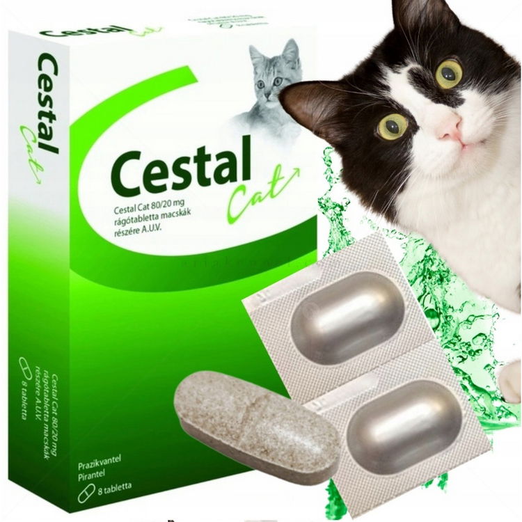 Таблетки за вътрешно обезпаразитяване за котка CESTAL Cat