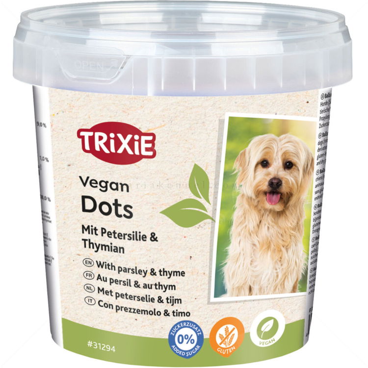 Меки веган кръгчета с вкус на магданоз и мащерка TRIXIE Vegan Dots with Parsley&Thyme