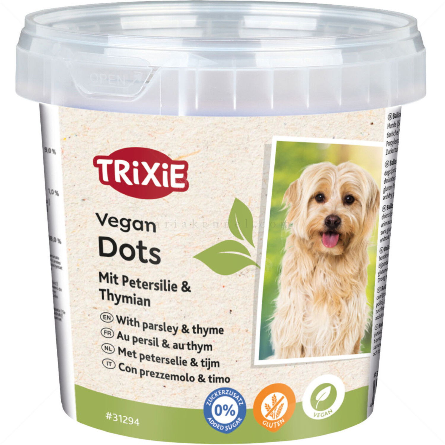 Меки веган кръгчета с вкус на магданоз и мащерка TRIXIE Vegan Dots with Parsley&Thyme