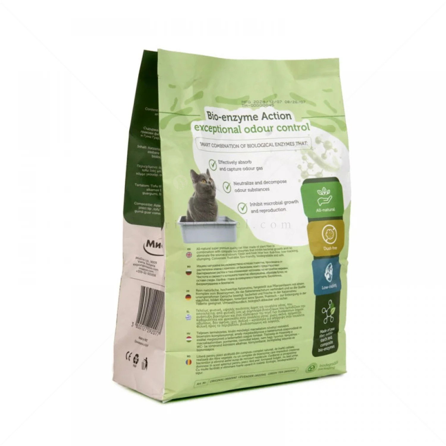 ECO CLEAN BOX 6 л/2.500 кг Тофу - с био ензими, натурална