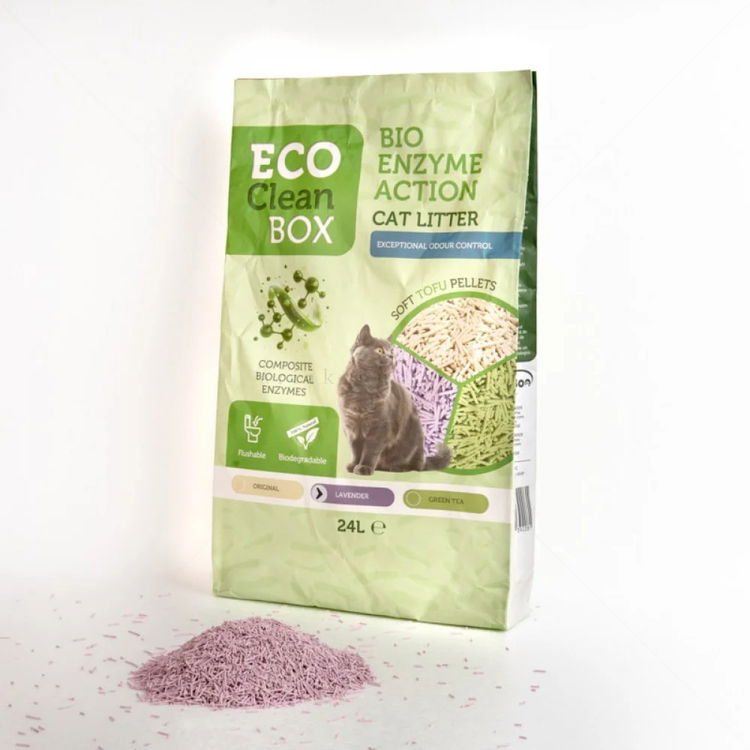 ECO CLEAN BOX 24 л/10 кг Тофу - с био ензими, лавандула