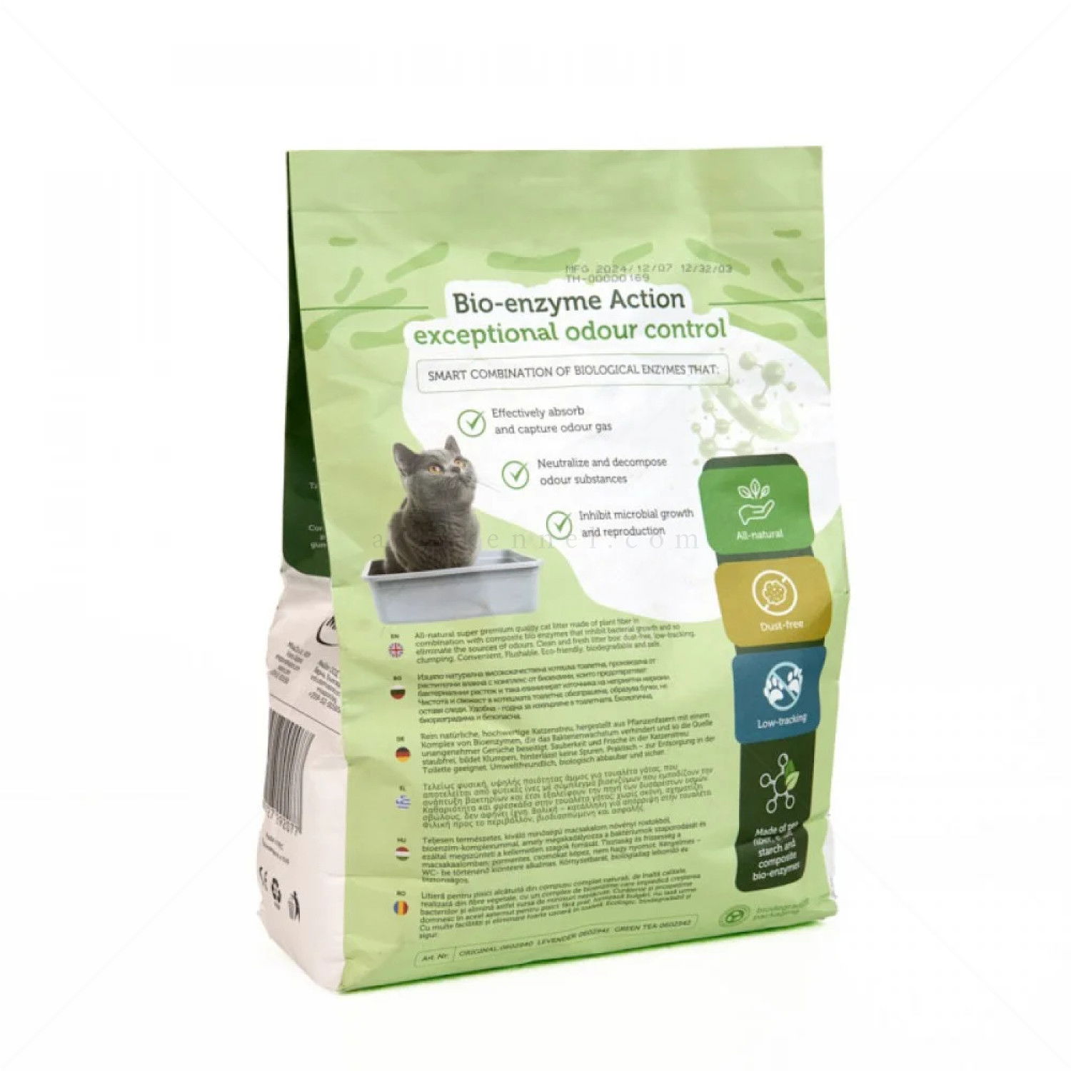 ECO CLEAN BOX 6 л/2.500 кг Тофу - с био ензими, зелен чай