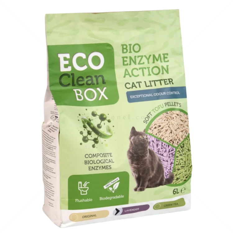 ECO CLEAN BOX 6 л/2.500 кг Тофу - с био ензими, лавандула