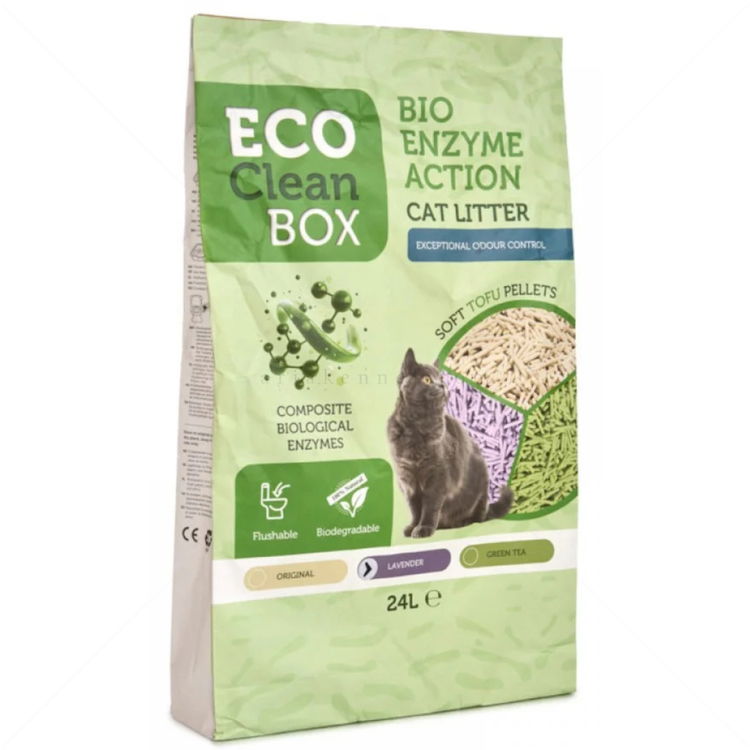 ECO CLEAN BOX 24 л/10 кг Тофу - с био ензими, лавандула