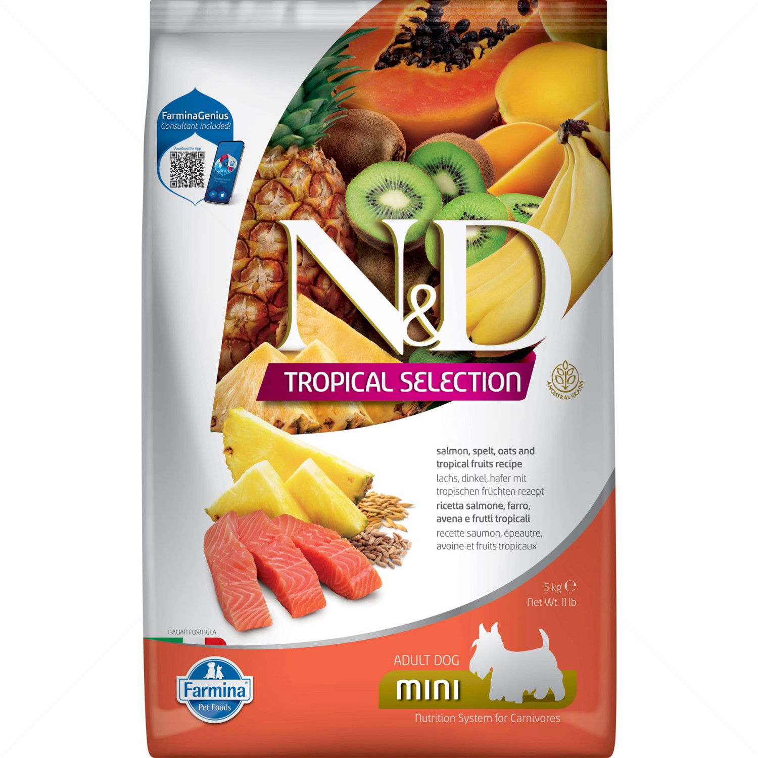 N&D Dog 5 кг Adult Mini Salmon Tropical Selection