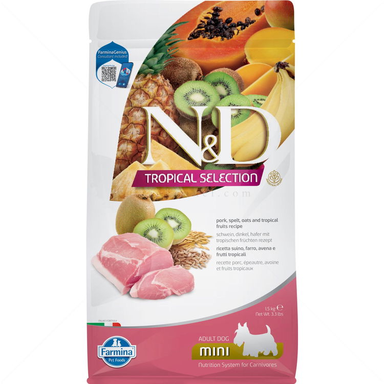 N&D Dog 1.5 кг Adult Mini Pork Tropical Selection