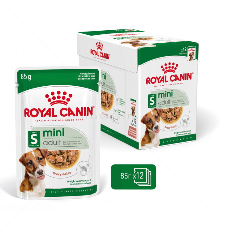 Пауч за израснали кучета от дребни породи ROYAL CANIN Mini adult