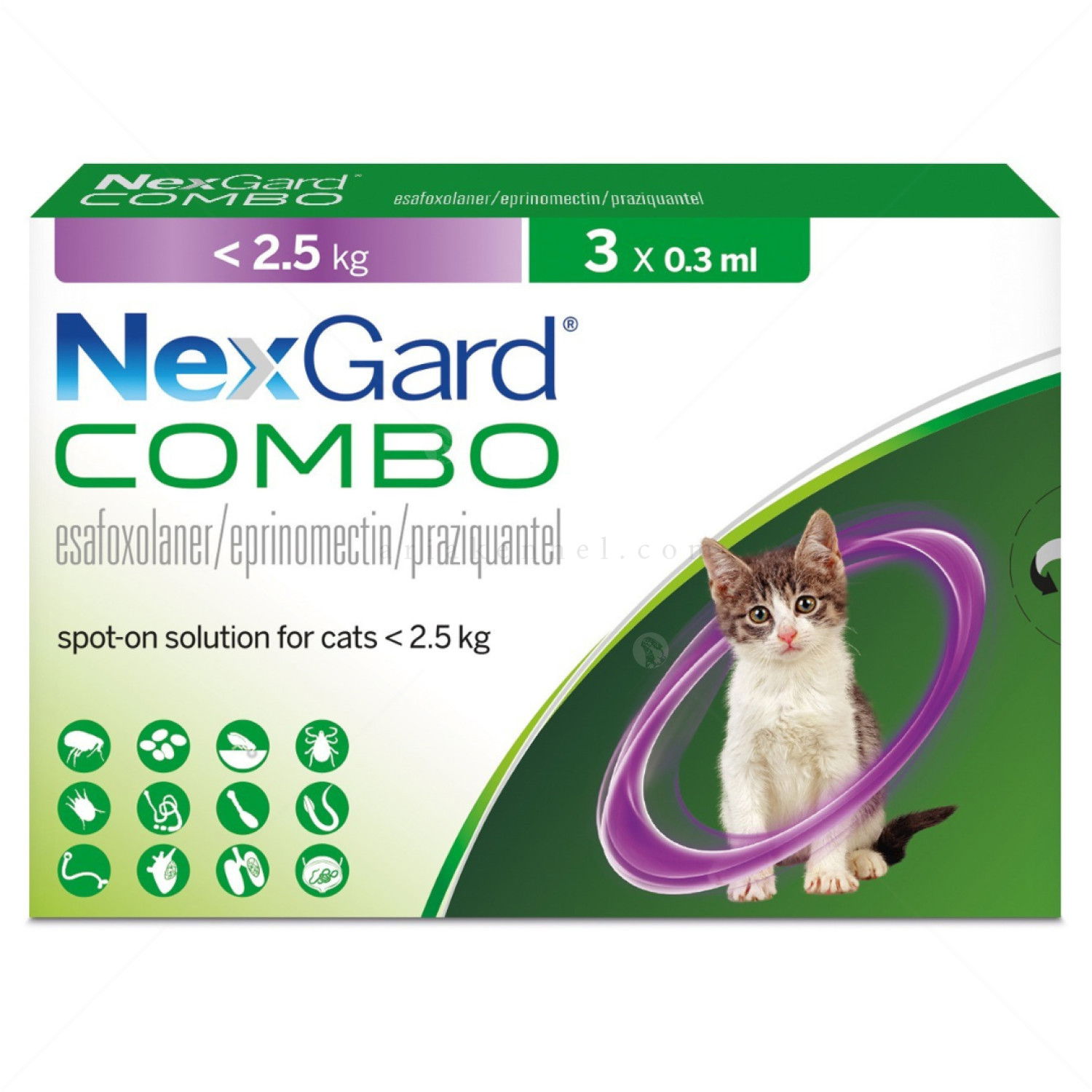 Комбинирана пипета за вътрешно и външно обезпаразитяване NEXGARD COMBO 1x0.3 мл