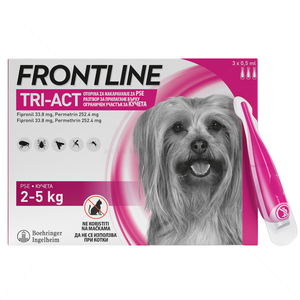 Пипети за външно обезпаразитяване FRONTLINE TRI-ACT 3x0.5 мл