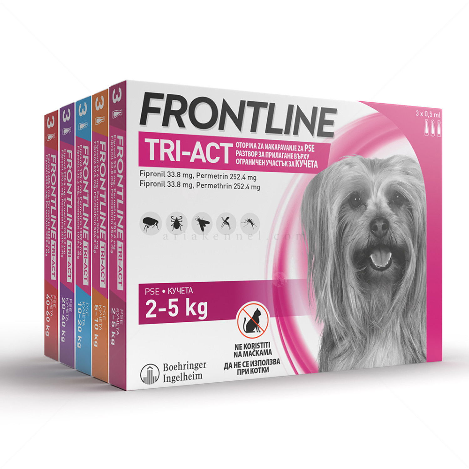 Пипета за външно обезпаразитяване FRONTLINE TRI-ACT 1x0.5 мл