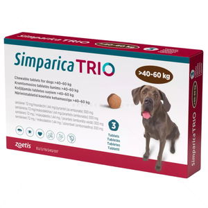 Комбинирана таблетка за вътрешно и външно обезпаразитяване SIMPARICA TRIO 1x72 mg