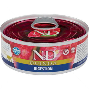 N&D Cat Quinoa Digestion 80 гр - за здрав стомах с агне, киноа, копър и артишок
