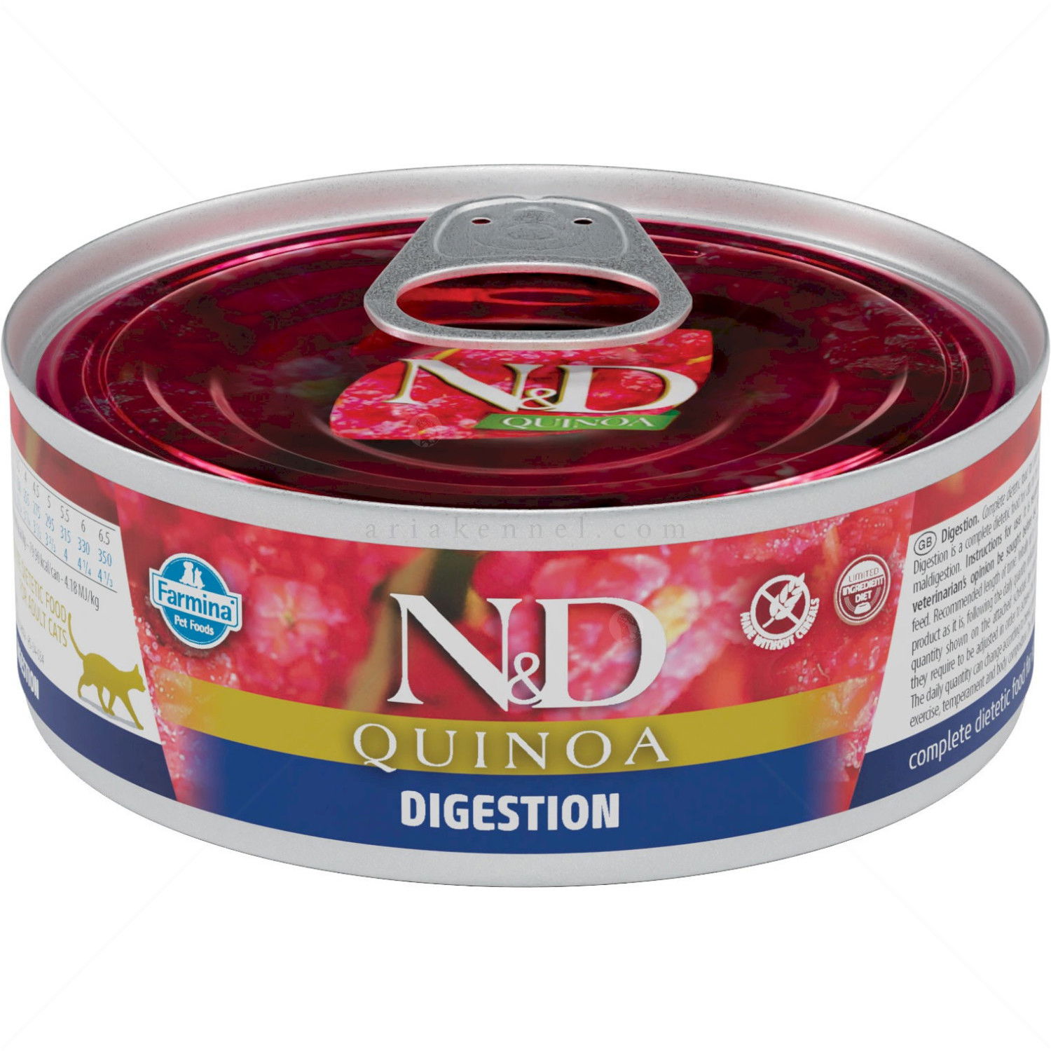 N&D Cat Quinoa Digestion 80 гр - за здрав стомах с агне, киноа, копър и артишок