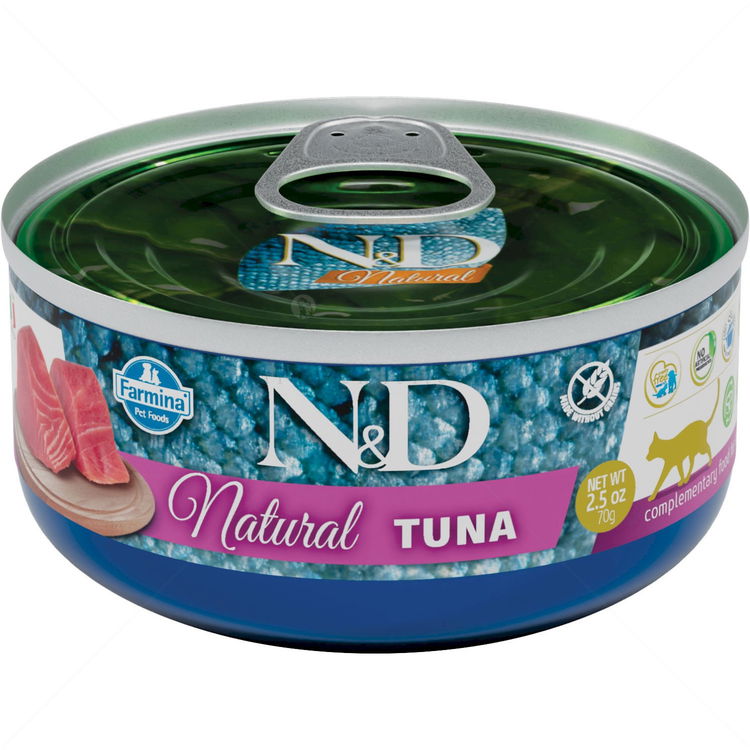N&D Cat 6х70 гр Natural Fish Trio Menu - рибно меню