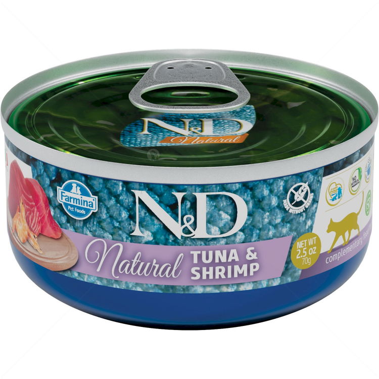 N&D Cat 6х70 гр Natural Fish Trio Menu - рибно меню