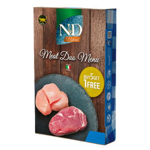 N&D Cat 6х70 гр Natural Meat Duo Menu - месно меню