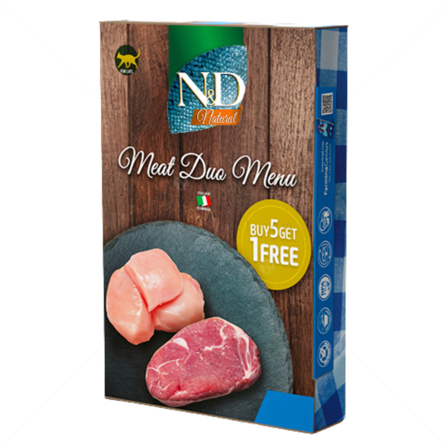 N&D Cat 6х70 гр Natural Meat Duo Menu - месно меню