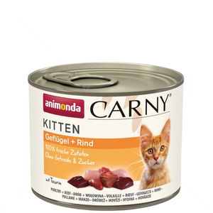 CARNY 200 гр. Kitten говеждо и птиче месо