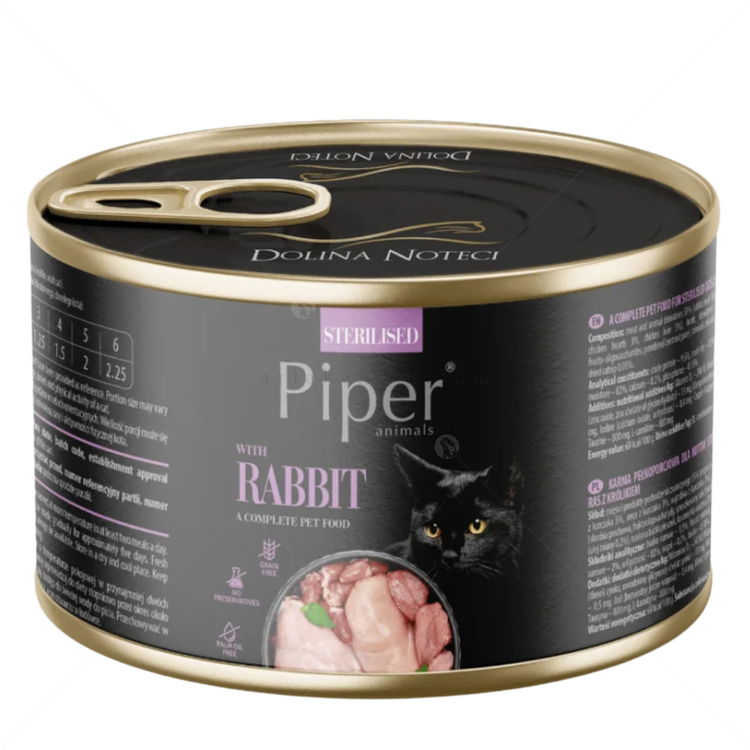 PIPER Sterilised Cat 185 гр Консерва със заешко месо