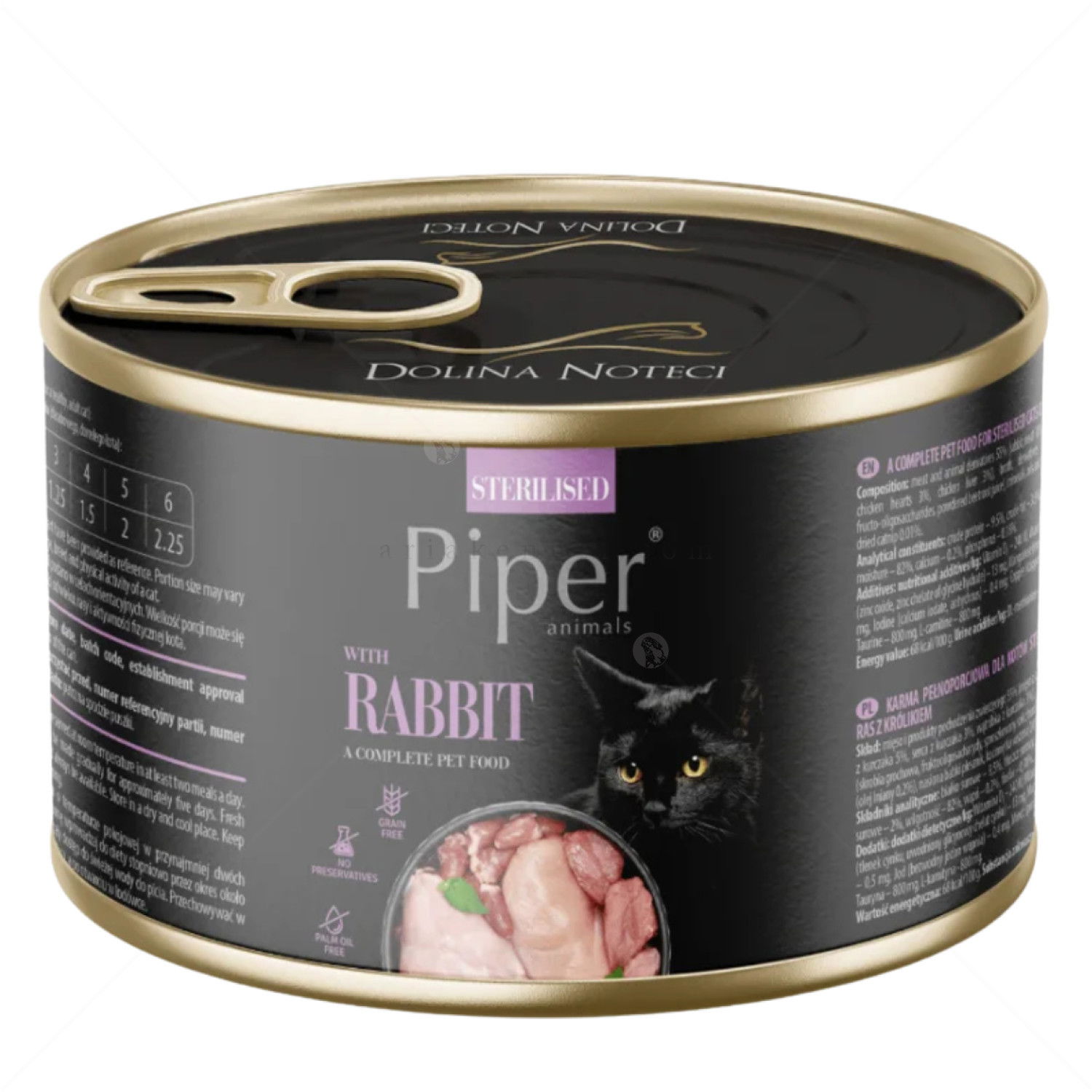 PIPER Sterilised Cat 185 гр Консерва със заешко месо