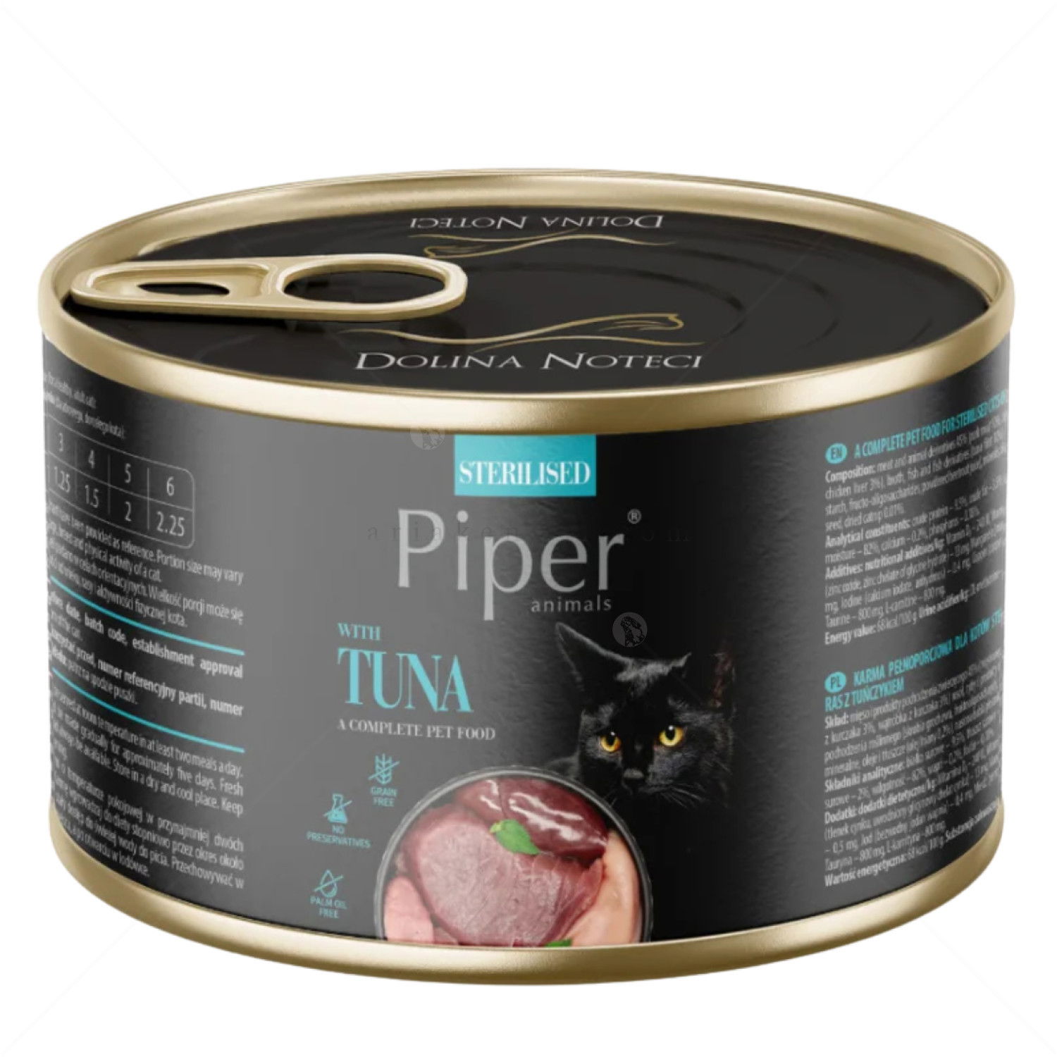 PIPER Sterilised Cat 185 гр Консерва с риба тон