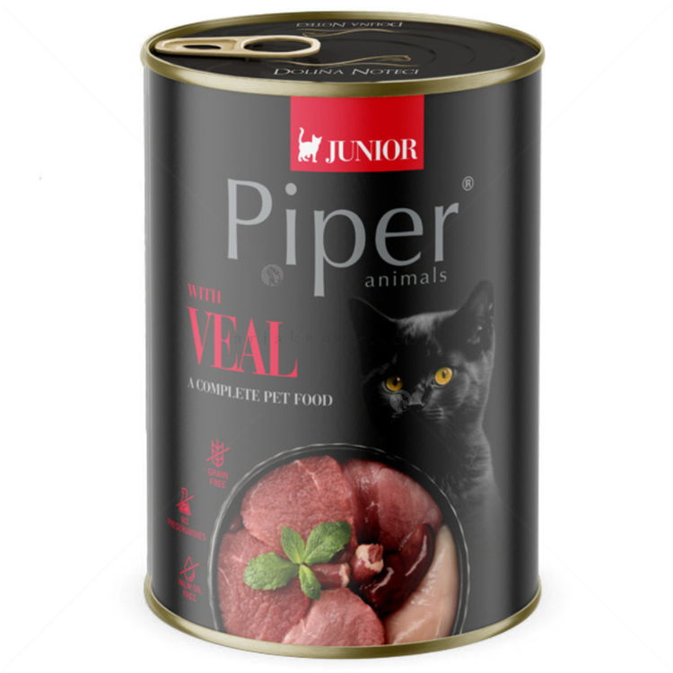PIPER Kitten 400 гр Консерва с телешко месо