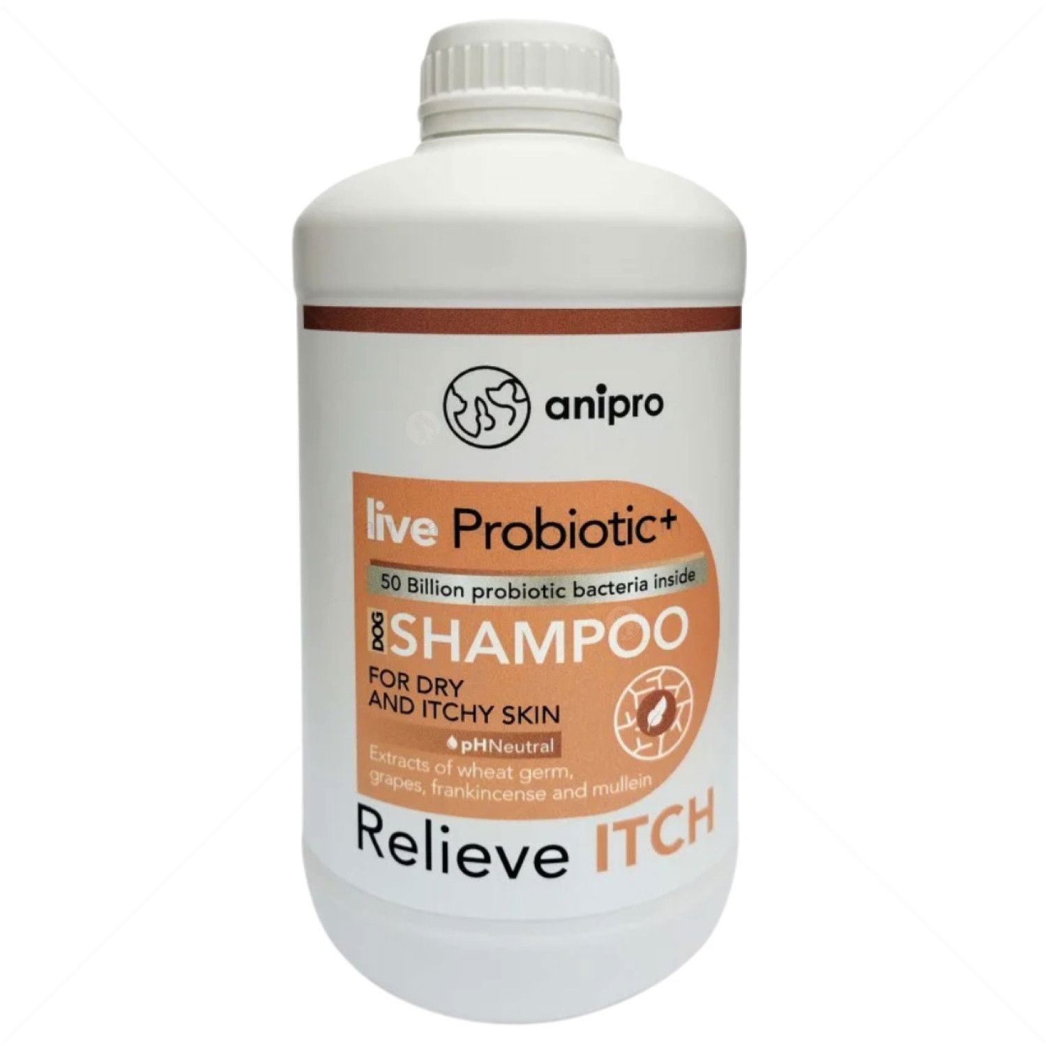 Пробиотичен шампоан при суха и сърбяща кожа ANIPRO Live Probiotic+ Reliеve Itch, 1000 мл