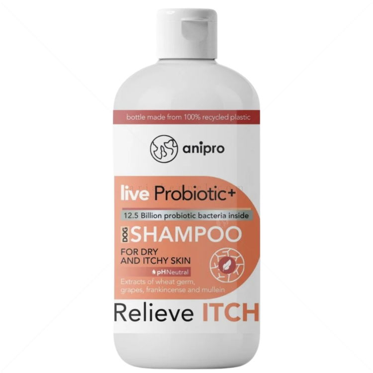 Пробиотичен шампоан при суха и сърбяща кожа ANIPRO Live Probiotic+ Reliеve Itch, 250 мл