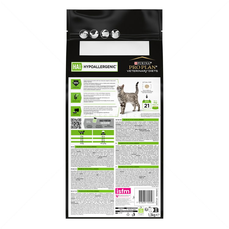 PRO PLAN Veterinary Diets HA Cat Hypoallergenic 1.300 кг