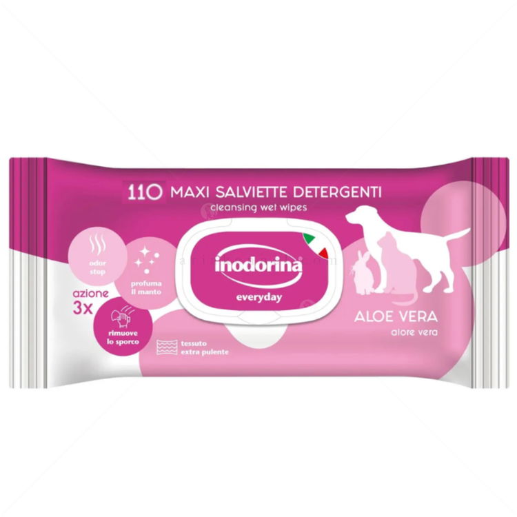 Мокри кърпи с алое вера INODORINA